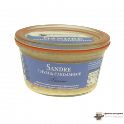 Terrine de Sandre Thym et Cardamome - Terrines et Conserves de Poissons - Terrine de Sandre et cardamome. Fabriqué par LA BOURRICHE AUX APPETITS à VINEUIL (Loir-et-Cher-41).