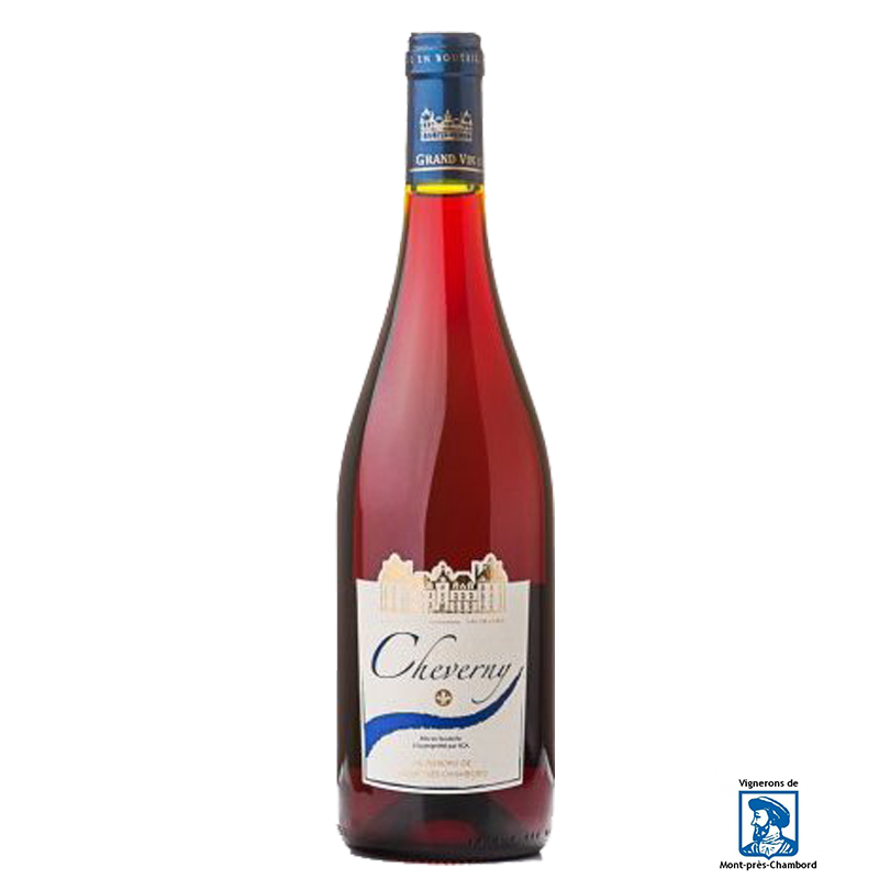Cheverny rouge - Val de Loire Rouges - Assemblage de Pinot Noir et de Gamay. Fabriqué par VIGNERONS MONT PRES CHAMBORD à MONT PRES CHAMBORD (Loir-et-Cher-41).