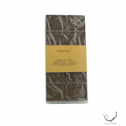 Tablette de Chocolat au Lait Sans Sucre - Chocolats - Tablette de chocolat au lait sans sucre. Fabriqué par CHOCOLATERIE NOUGALET à LUC SUR AUDE (Aude-11).