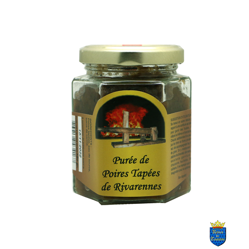 Purée de Poire Tapée 210g - Confitures et Gelées - Purée de poires tapées. Fabriqué par REINES de TOURAINE à RIVARENNES (Indre-et-Loire-37).