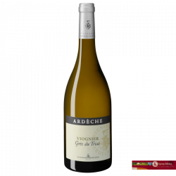 Igp de l'Ardèche Viognier - Vallée du Rhône Blancs Secs - 100% Viognier. Fabriqué par VIGNERONS des COTEAUX de l'ARDECHE à RUOMS (Saône-et-Loire-71).