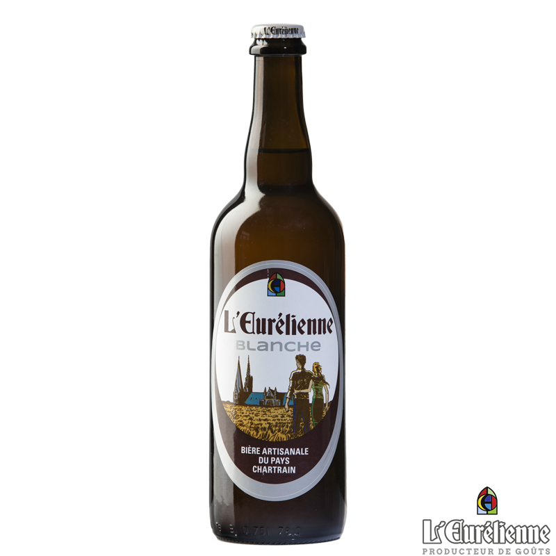 Bière Blanche 75cl - Bières - Bière Blanche. Fabriqué par L'EURELIENNE à SOURS (Eure-et-Loir-28).