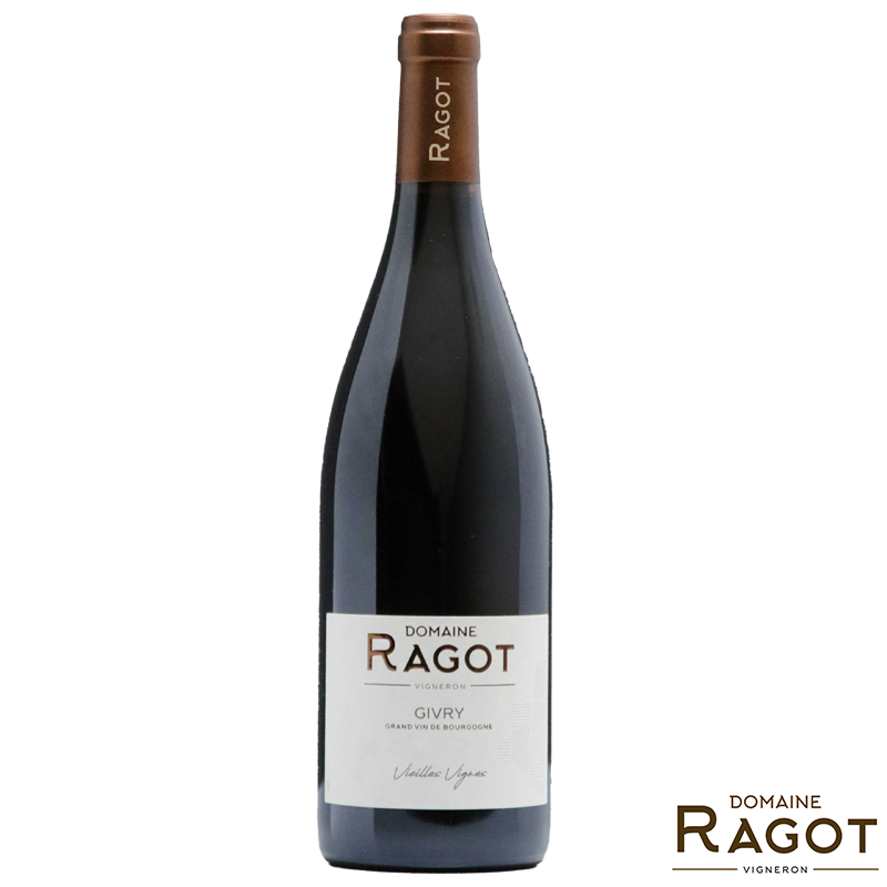 Givry Rouge Vieilles Vignes - Bourgogne Rouges - 100% Pinot Noir. Fabriqué par DOMAINE RAGOT à GIVRY (Saône-et-Loire-71).
