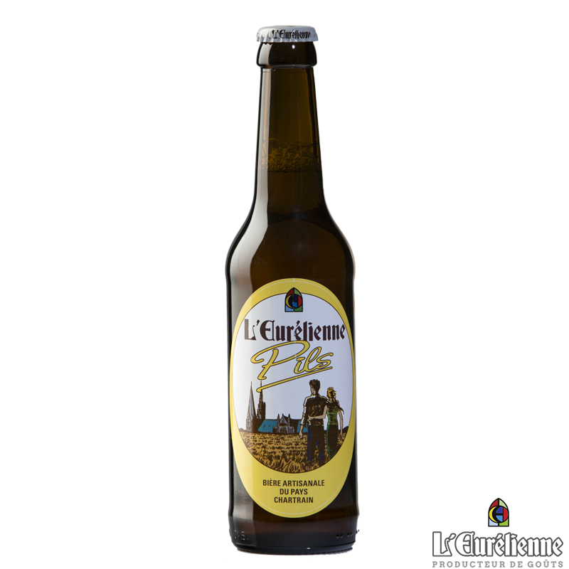 Bière Pils 33cl - Bières - Bière Pils. Fabriqué par L'EURELIENNE à SOURS (Eure-et-Loir-28).