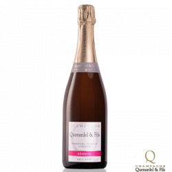 Champagne Quenardel Rosé - Champagne Rosés - Assemblage de Pinot Noir et de Chardonnay. Fabriqué par CHAMPAGNE QUENARDELS à VERZENAY (Marne-51).