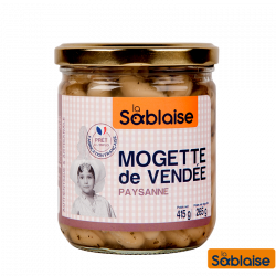 Mogettes de Vendée Paysanne - Légumes en Bocaux, Cuisinés et Sous Vides - Haricot blanc de vendée au thym, persil et laurier. Fabriqué par PSMA LA SABLAISE à LES SABLES D'OLONNES (Vendée-85).