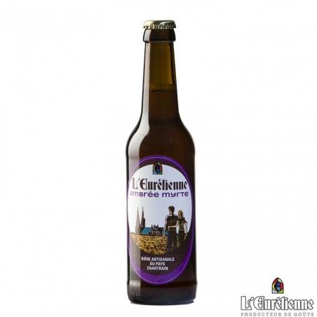 Bière Ambrée Myrte 33cl - Bières - Bière Ambrée au Feuille de Myrte. Fabriqué par L'EURELIENNE à SOURS (Eure-et-Loir-28).