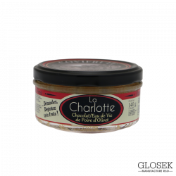 Charlotte au chocolat et à l'eau de vie de Poire 140gr – Desserts – Mini charlotte à l'eau de vie de Poire. Fabriqué par Glosek Gourmet à Fleurance (Fleurance - Gers -32)