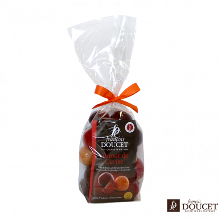 Cherry Love 200gr- Confectionery - Cherry Love. Manufactured by CONFISERIE FRANCOIS DOUCET in ORAISON (Lot-et-Garonne-47).