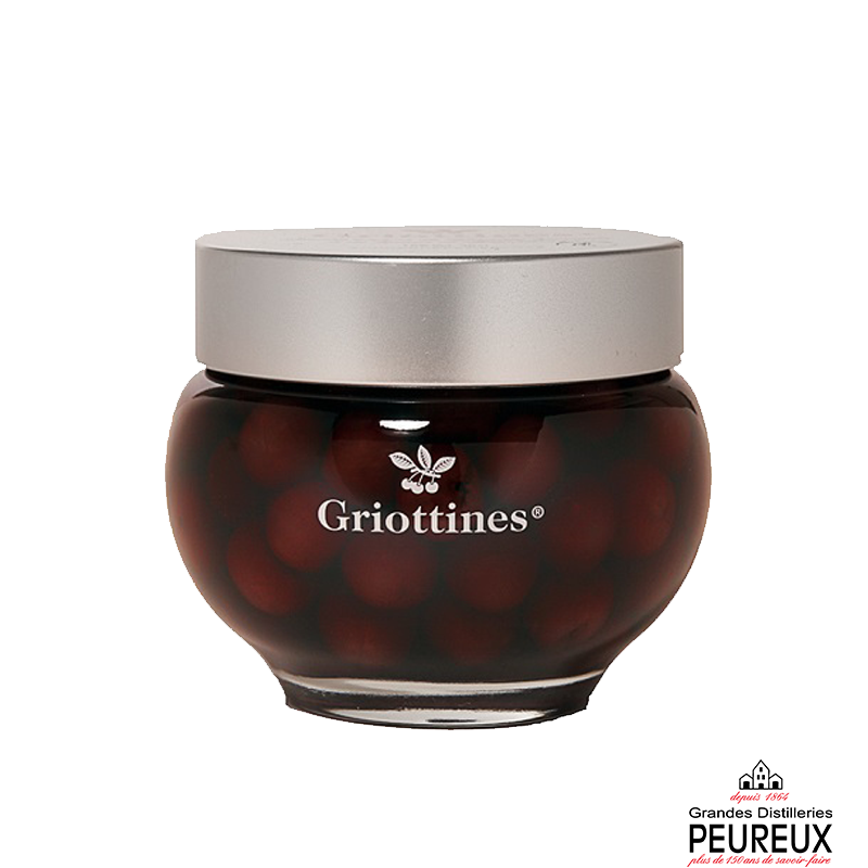 Griottines 50cl - Fruits à l'Eau de Vie - Griottes sauvages dénoyautées et préparées dans une liqueur. Fabriqué par DISTILLERIES PEUREUX à FOUGEROLLES (Haute-Saône-70).