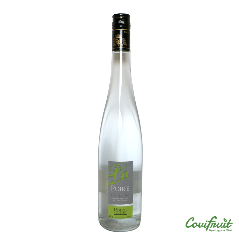 Eau de Vie Poire d'Olivet 70cl 50° - Eaux de Vie - Le Fruit d'une sélection et d'une distillation maîtrisée. Fabriqué par COVIFRUIT à OLIVET (Loiret-45). Eau de Vie Poire d'Olivet 70cl 50° - Eaux de Vie - Le Fruit d'une sélection et d'une distillation maîtrisée. Fabriqué par COVIFRUIT à OLIVET (Loiret-45).