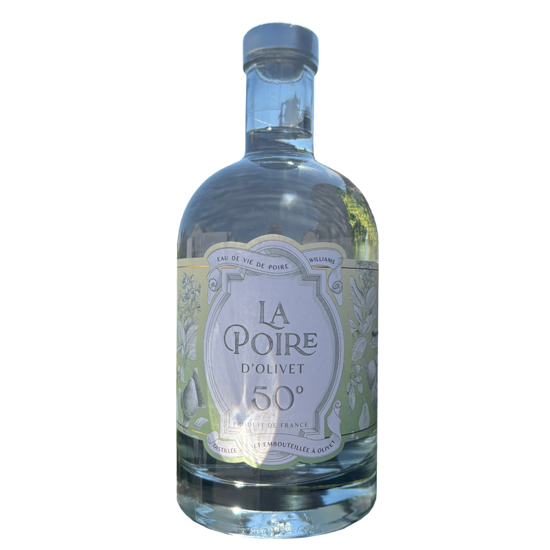 Eau de Vie Poire d'Olivet 70cl 50° - Eaux de Vie - Le Fruit d'une sélection et d'une distillation maîtrisée. Fabriqué par COVIFRUIT à OLIVET (Loiret-45).