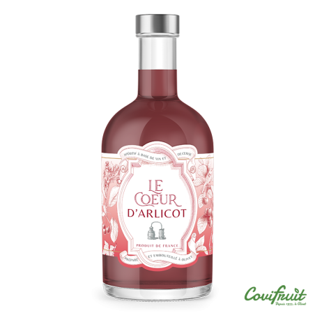 Cœur d'Arlicot 50cl 17° - Apéritifs - Assemblage de Vin Rouge de l'Orléannais, Sirop de Griotte et Alcoolat de Cerise. Fabriqué par COVIFRUIT à OLIVET (Loiret-45).