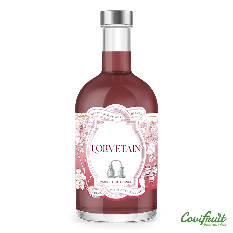 Olivetain 50cl 17° - Apéritifs - Jus de Raisin Muté à l'Eau de Vie de Vin. Fabriqué par COVIFRUIT à OLIVET (Loiret-45).