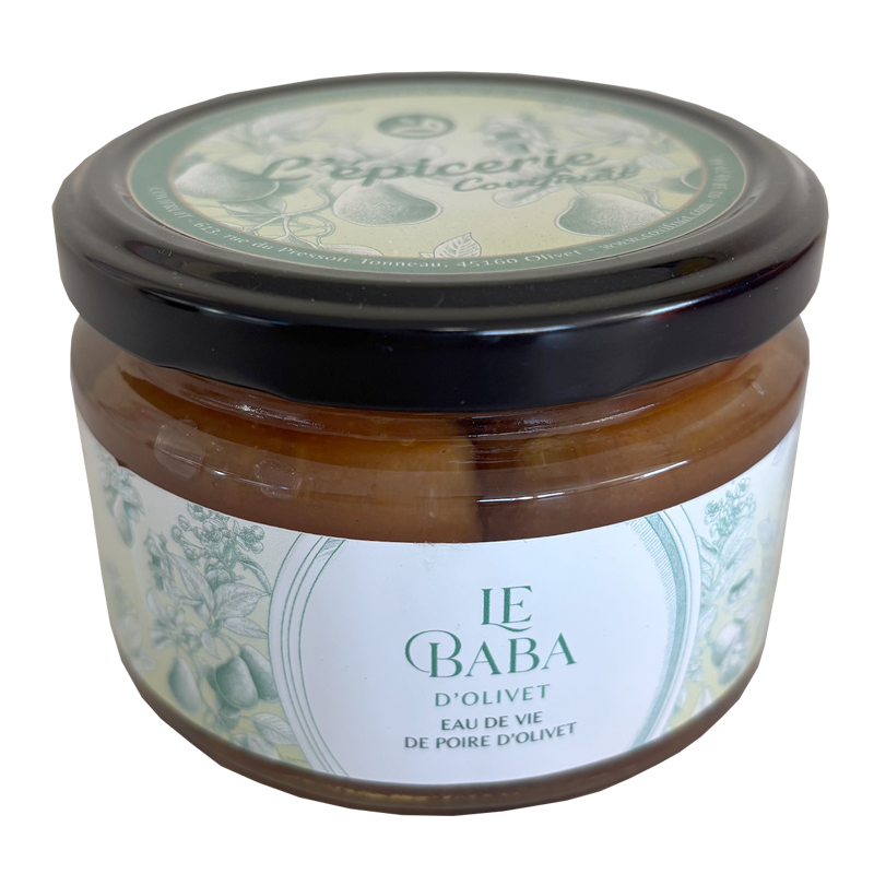 Baba d'Olivet 260Gr – Desserts – Mini baba à l'eau de vie de Poire. Fabriqué par Glosek Gourmet à Fleurance (Fleurance - Gers -32)